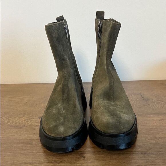 Vince Camino Olive Green Suede Women's Boots US 7.5 - Picture 2 of 7